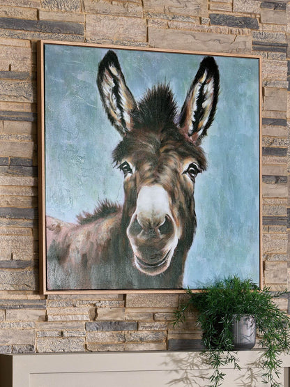 Landerton - Brown / Blue / White - Wall Art - Forward Furniture