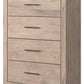 Senniberg - Light Brown - Four Drawer Chest