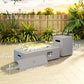 42" Propane Fire Pit Table 50,000 BTU Outdoor Gas Fire Table with Hideaway Propane Tank Holder, Waterproof Cover