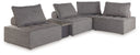 5 Pc. Outdoor Sectional With End Table