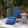 Foldable Lounge Chair, Reclining Patio Sun Lounger with 6-Position Adjustable Back, Blue