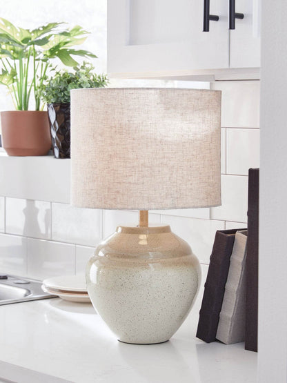 Waldish - Cream / Beige - Metal Table Lamp - Forward Furniture