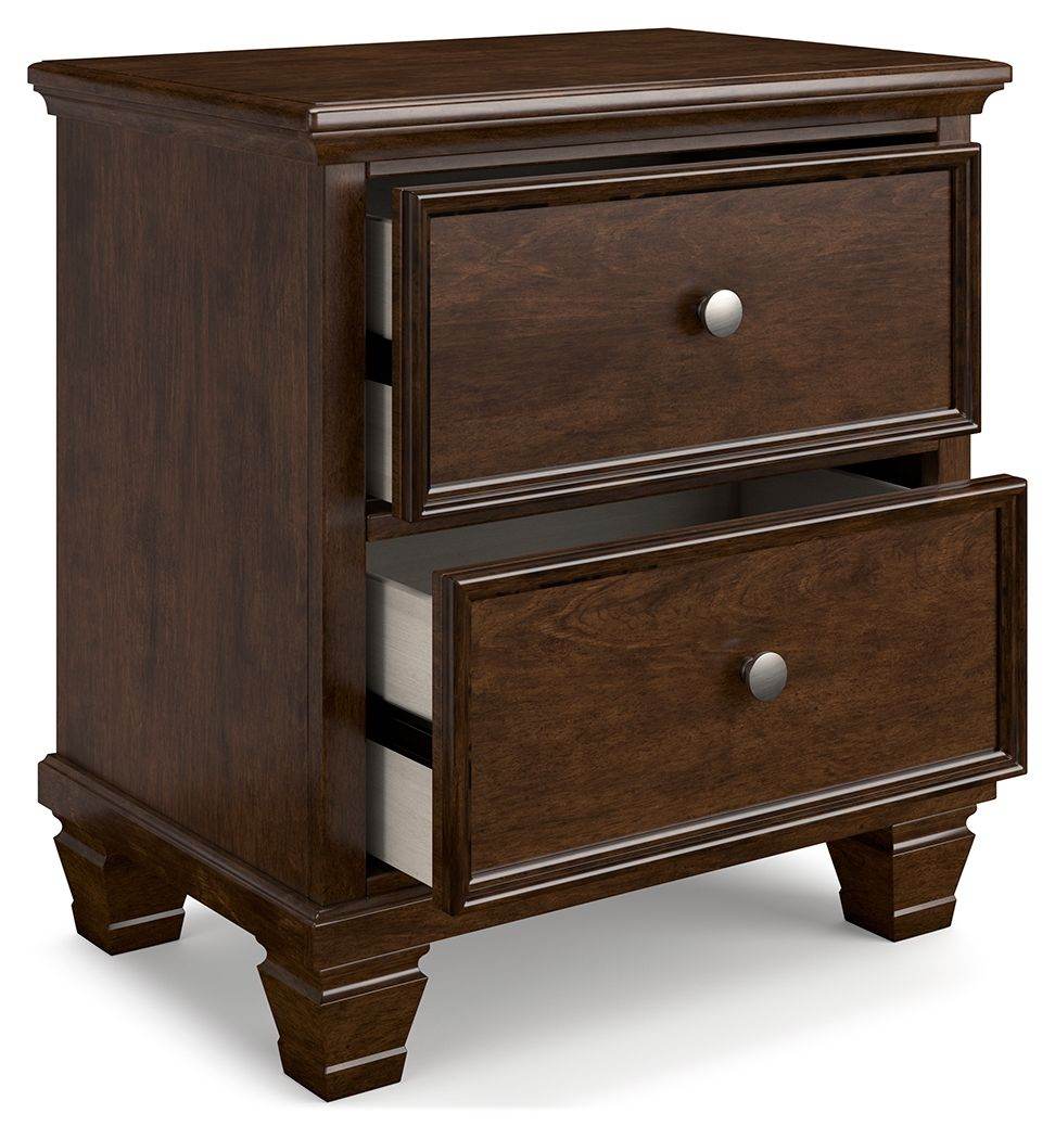 Danabrin - Brown - Two Drawer Nightstand - Forward Furniture