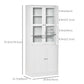 71" Bookcase Storage Cabinet with Doors, Modern Tall Bookshelf with 2 Adjustable Shelves, Display Unit for Study, Living Room, Home Office, White