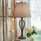 Ornawell - Antique Bronze Finish - Metal Table Lamp (Set of 2)