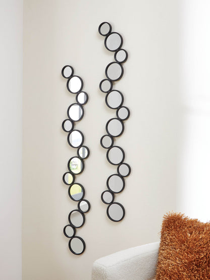 Vinler - Black - Accent Mirror Set (Set of 2) - Forward Furniture
