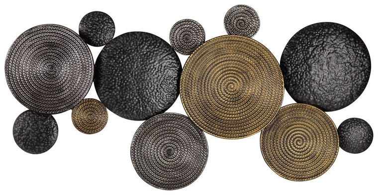 Emsley - Metallic / Black / Gray - Wall Decor - Forward Furniture