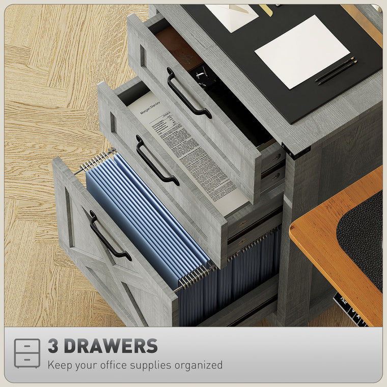 3-Drawer Vertical Filing Cabinet