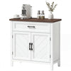 Farmhouse Sideboard Buffet Cabinet with 2 Doors