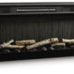 Entertainment Accessories - Black - Fireplace Insert With Faux Birch Log Set - Forward Furniture