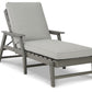 Visola - Chaise Lounge with Cushion - Gray