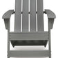 Cove Beach - Adirondack Chair - Gray