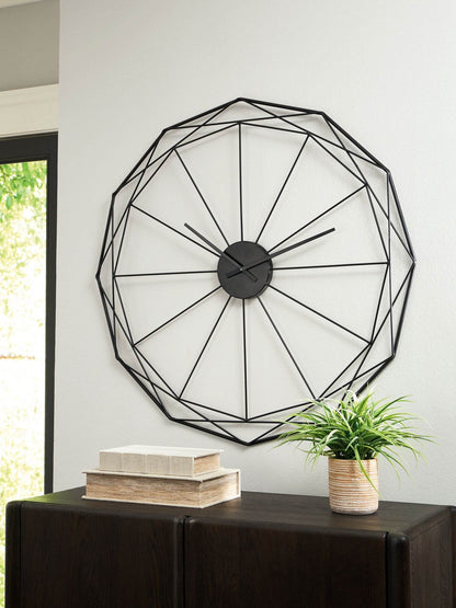 Arkthorne - Black - Wall Clock - Forward Furniture