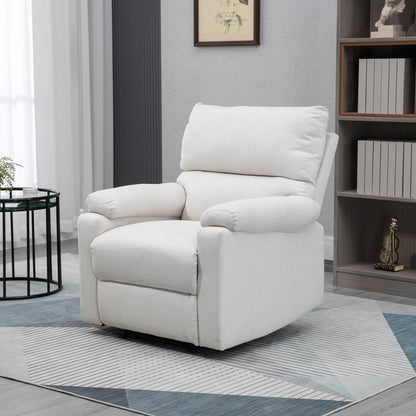 Manual Recliner Chair with Footrest