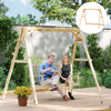 770lbs Porch Swing Frame, Heavy Duty A-Frame Hanging Chair Stand Only with Reinforced Bars for Porch, Garden, Backyard