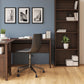 Camiburg - Warm Brown - 2-Piece Home Office Desk