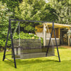 Metal Swing Stand Swing Frame, Hanging Chair Stand Only, 528 LBS Weight Capacity, for Backyard, Patio, Lawn, Black