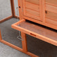 82" Deluxe Chicken Coop Wooden Hen House Rabbit Hutch Poultry Cage Pen Backyard with Run and Nesting Box