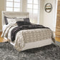 Bellaby - King Panel Headboard with Bolt on Metal Frame - Whitewash