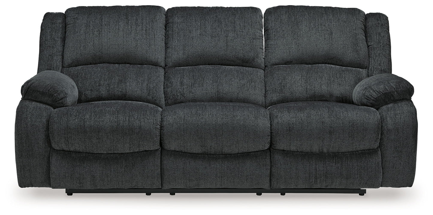 Draycoll - Reclining Power Sofa - Fabric - Slate