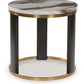 Jazmore - Brown / Brass Finish - Round End Table