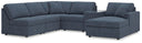 6 Pc. Sectional With Raf Corner Chaise And Storage Console