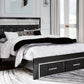 Kaydell - Upholstered Panel Storage Platform Bed