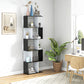 5-Tier Bookcase Room Divider - Black
