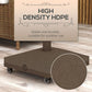 Square Parasol Base, Portable Umbrella Stand with Wheels, Water or Sand Filled, for Φ0.75" to Φ1.5" Poles, Brown
