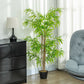 Artificial Bamboo Tree, 5ft Fake Tree with Realistic Leaf and Natural Trunk, Decorative Plant in Nursery