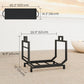 Firewood Rack Outdoor, Heavy-Duty Log Holder with Log Tote Bag for Fireplace, Indoor Fire Wood Storage Rack
