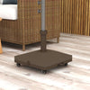 Square Parasol Base, Portable Umbrella Stand with Wheels, Water or Sand Filled, for Φ0.75