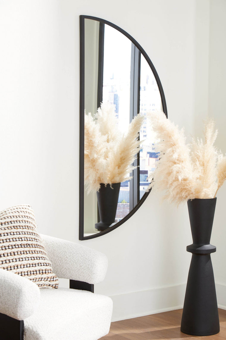 Denlow - Black - Accent Mirror - Forward Furniture