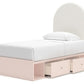 Wistenpine - Upholstered Panel Bed With Storage