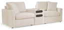 3 Pc. Sectional With Audio System Console