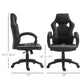 Racing Gaming Chair with Padded Headrest - Black