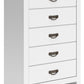 Binterglen - White - Five Drawer Chest