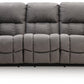 Bakerstein - Power Reclining Sofa With Adjustable Headrest - Galaxy