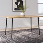 Gretlynn - Black / Natural - Rectangular Dining Room Table