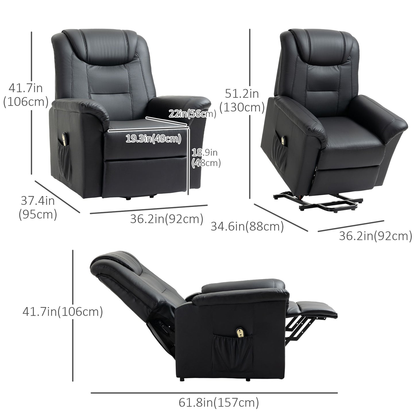 Power Lift Recliner for Elderly Reclining Chair