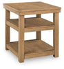 Wittenmyer - Rectangular End Table - Natural / Black