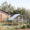 9.8' x 19.7' x 6.6' Chicken Coop Cage, Outdoor Hen House w/Cover & Lockable Door