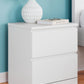 Onita - White - Two Drawer Night Stand