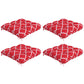 4-Piece Seat Cushion Pillows Replacement, Patio Chair Cushions Set with Ties for Indoor Outdoor