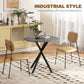 31.5" Industrial Round Dining Table - Distressed Grey