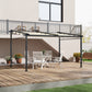 Metal Pergola with Sliding Roof Canopy, Retractable Pergola Canopy - 10' x 13'