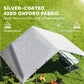 Metal Chicken Coop Run w/ Waterproof Cover, Nesting Box, Roosting Bars, for Outdoor Backyard