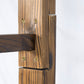 85" Wooden Outdoor Garden Arbour, Garden Arch Trellis for Climbing Vines for Wedding and Ceremony - Carbonized