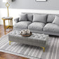 End of Bed Bench, Upholstered Bench, Entryway Shoe Bench with Button Tufted for Living Room, Bedroom, Grey