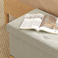 Storage Ottoman Bench, Velvet Upholstered Foldable Ottoman Footrest, Foot Stool with Wood Legs for Living Room, Bedroom